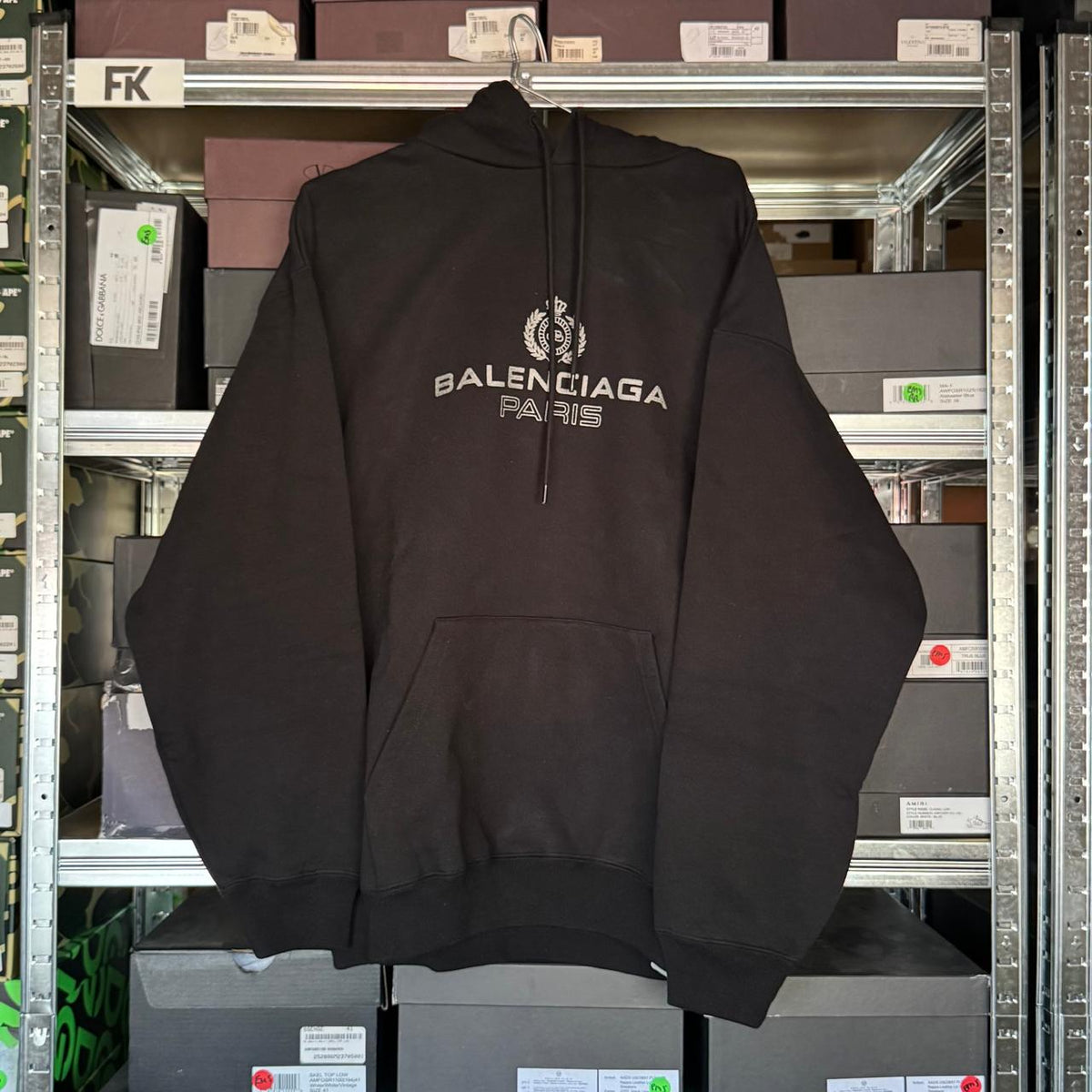 BALENCIAGA FRONT LOGO HOODIE