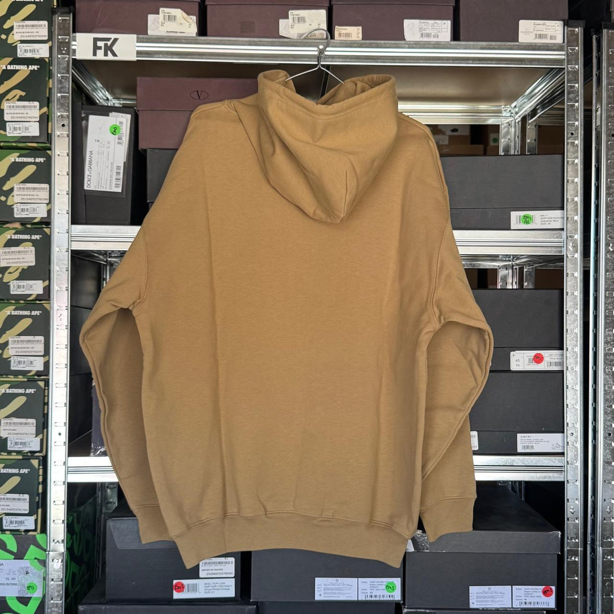 BALENCIAGA LOGO HOODIE BROWN