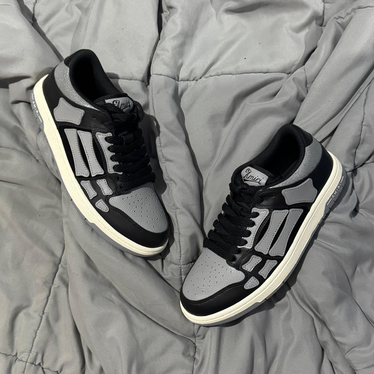 AMIRI SKEL LOW BLACK GREY