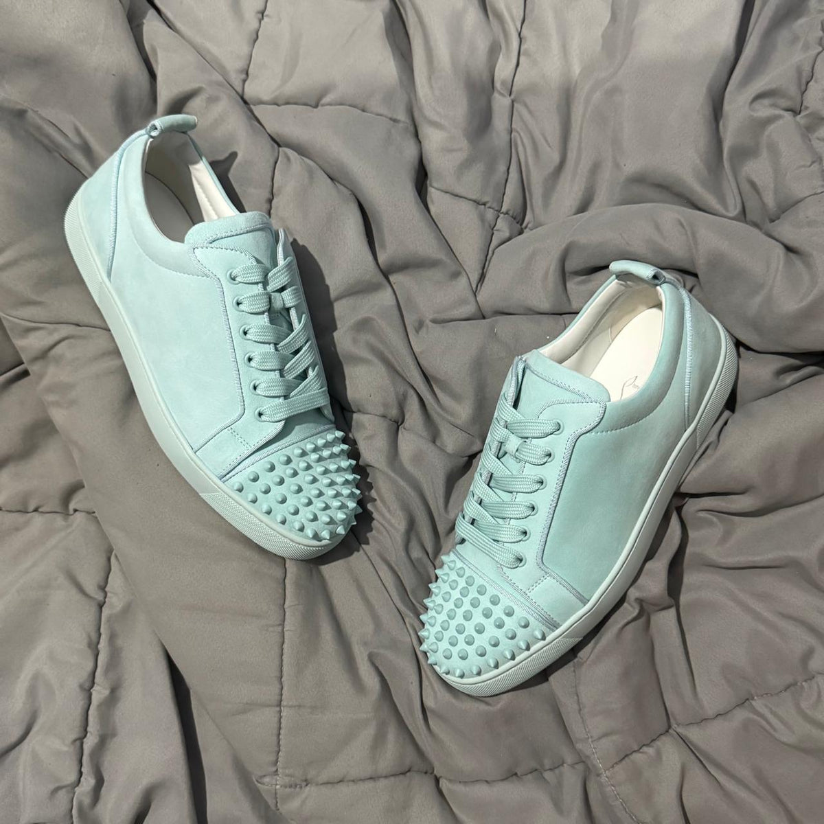 CHRISTIAN LOUBOUTIN FRONT SPIKES SUEDE