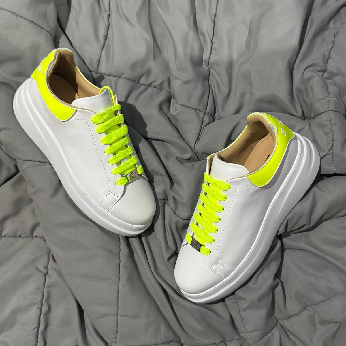 PHILIPP PLEIN LEATHER SNEAKERS