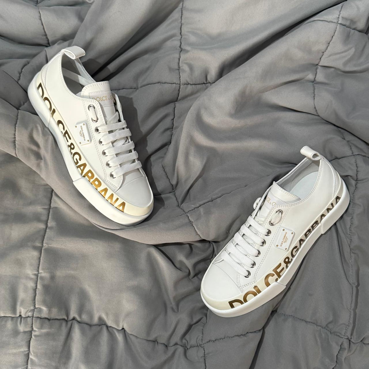 DOLCE&GABBANA COURT WHITE SNEAKERS