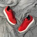 MCQUEEN OVERSIZED RED SUEDE