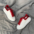 MCQUEEN OVERSIZED WHITE RED
