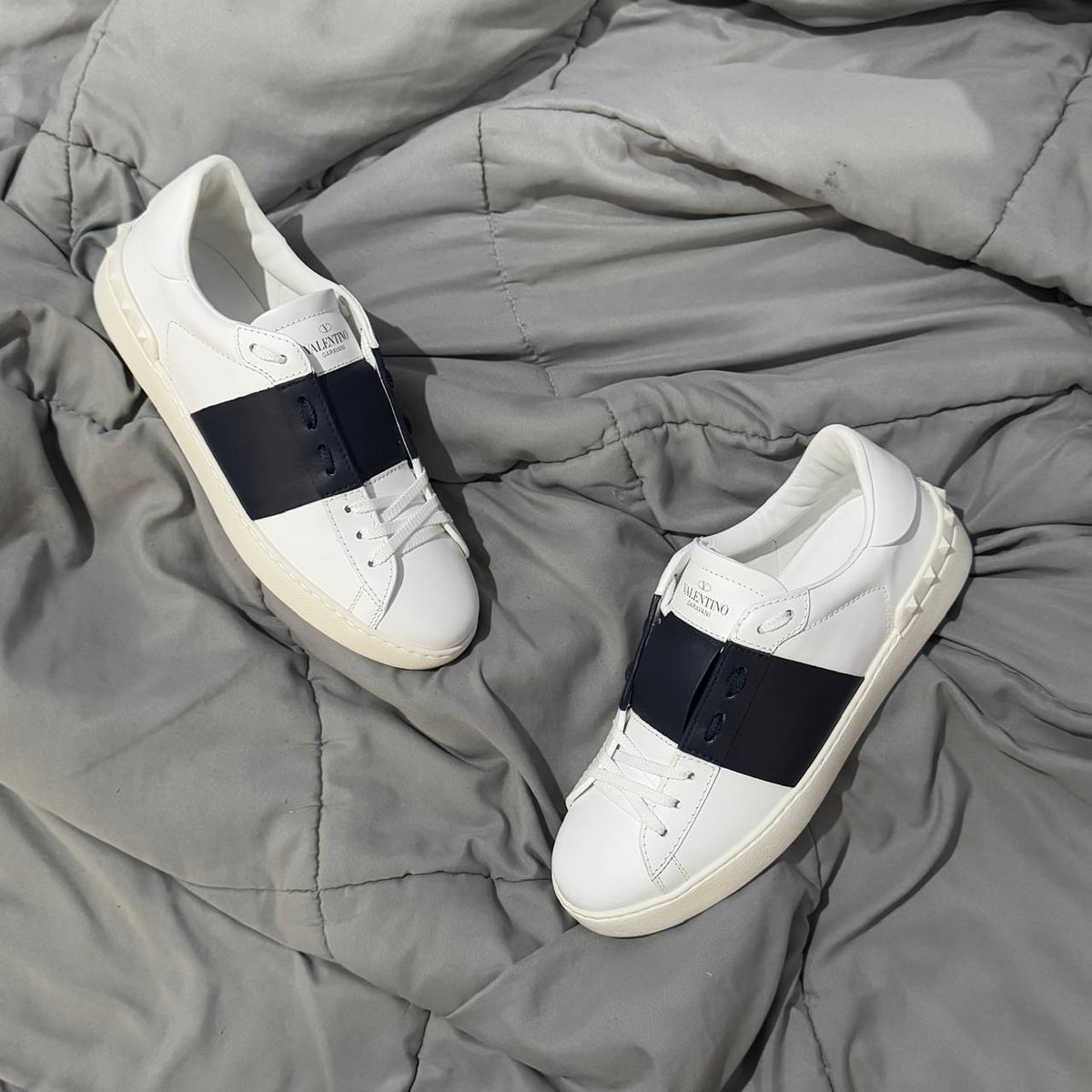 VALENTINO OPEN WHITE BLUE