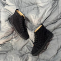 CHRISTIAN LOUBOUTIN HIGH TOP BLACK SUEDE