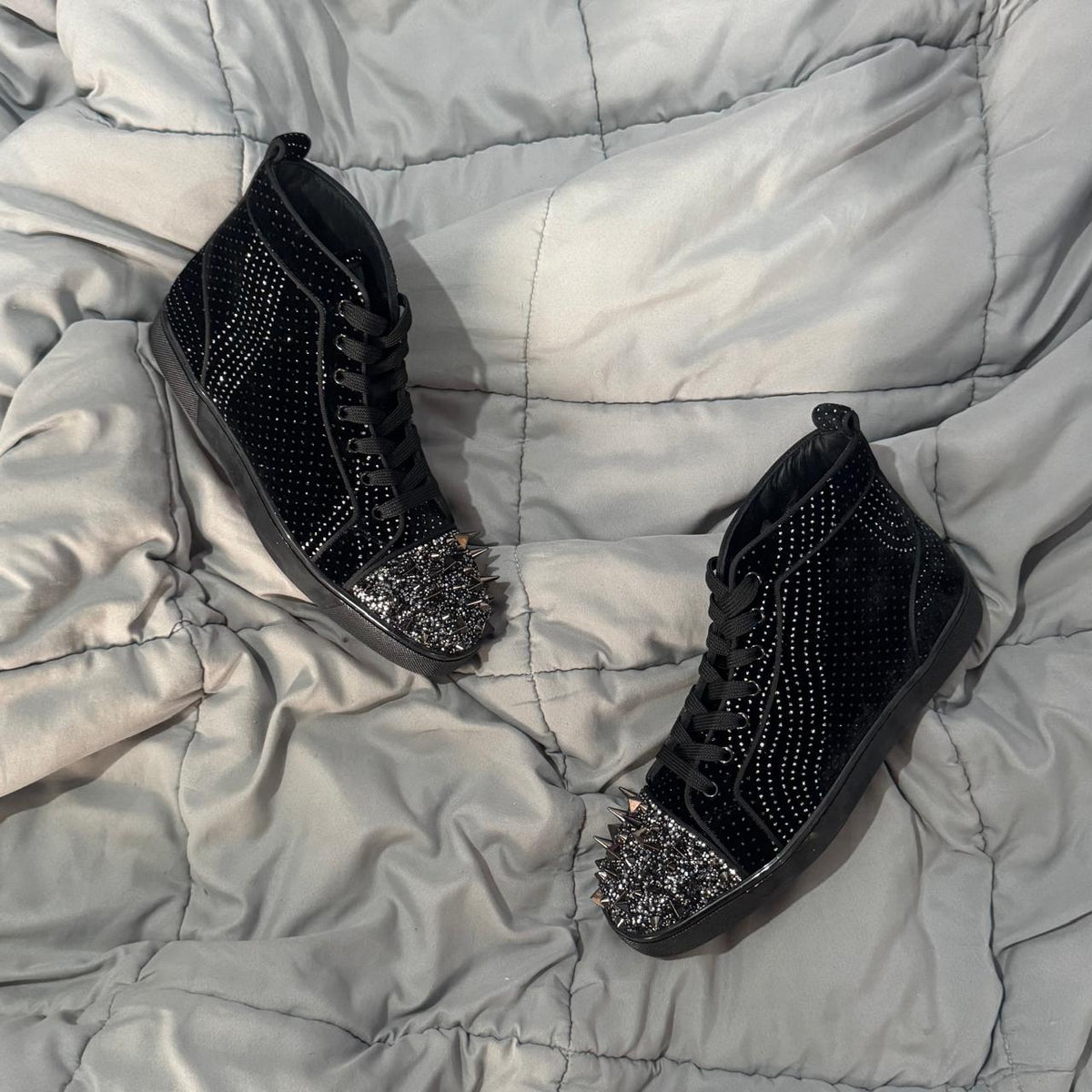 CHRISTIAN LOUBOUTIN HIGH TOP SPIKES