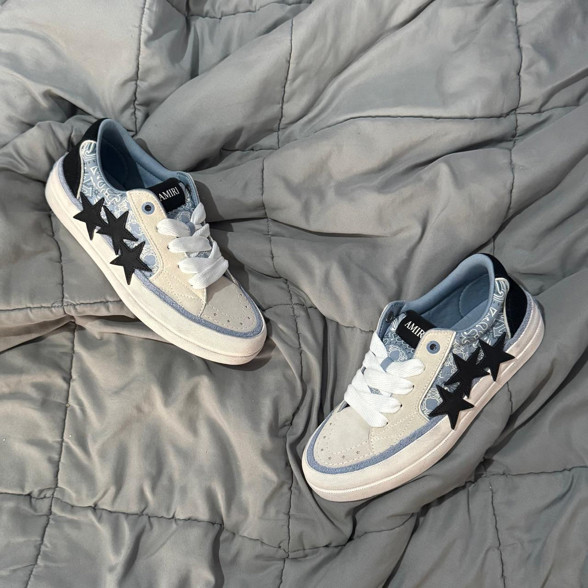 AMIRI SKATE WHITE BLUE