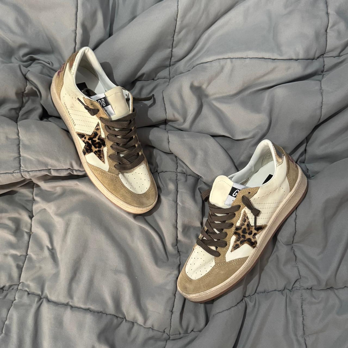 GOLDEN GOOSE BALLSTAR ANIMAL PRINT
