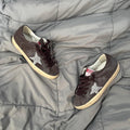 GOLDEN GOOSE SUPER STAR SUEDE GLITTER